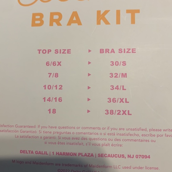 NEW Maidenform Girl Bra Kit sz Small 6/6x - 4 Bra styles - Picture 6 of 6